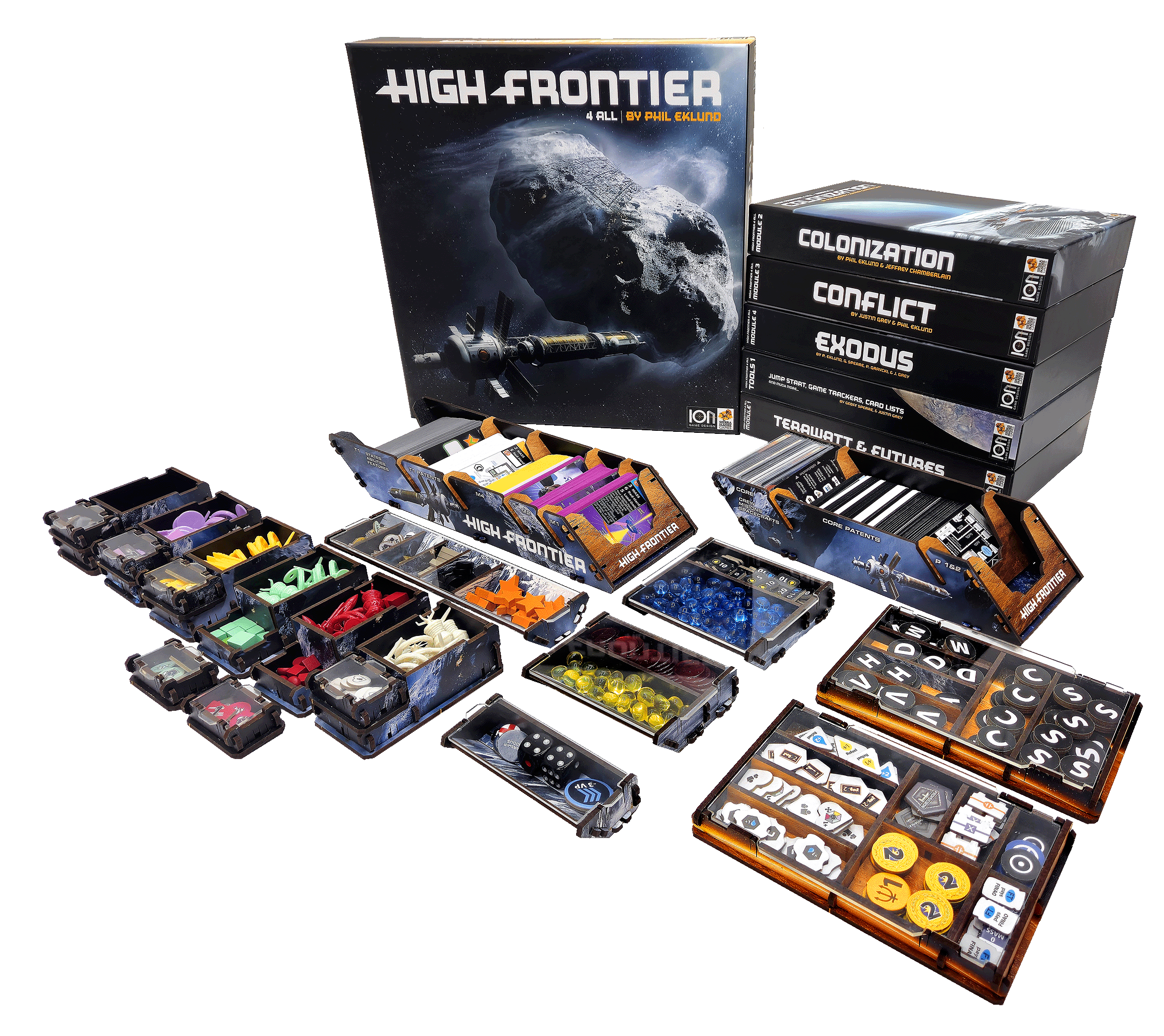 E-Raptor High Frontier 4 All insert scatola organizer