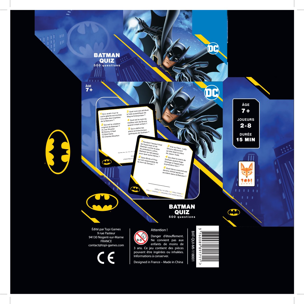 Topi Games Batman 500 Quiz gioco quiz fumetti