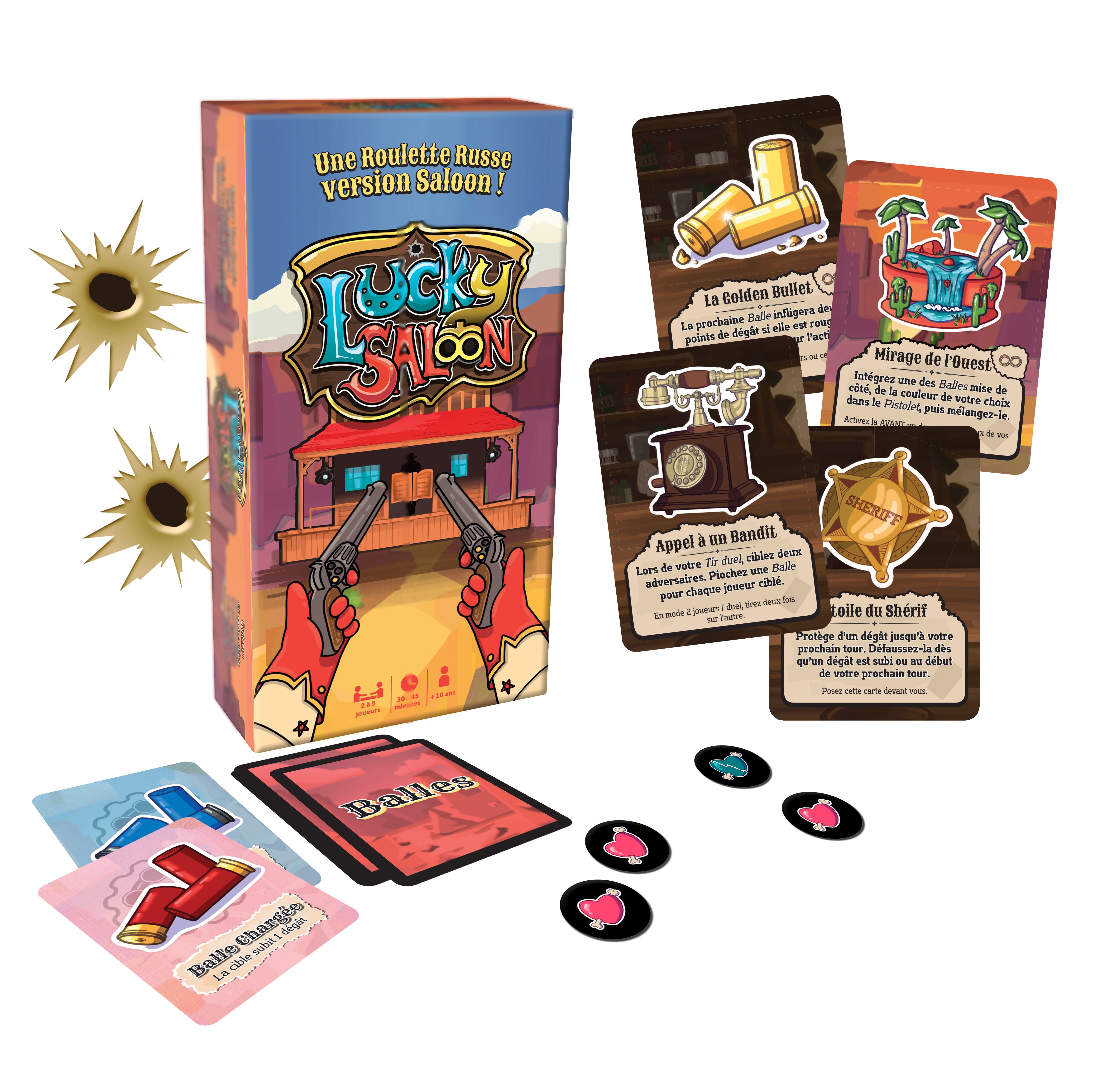 Topi Games Lucky Saloon gioco di carte bluff west