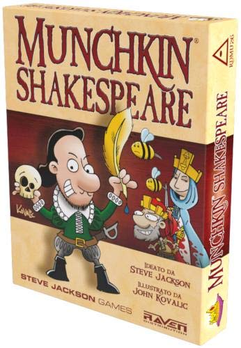 Raven Munchkin Shakespeare gioco di carte italiano 3-6 giocatori
