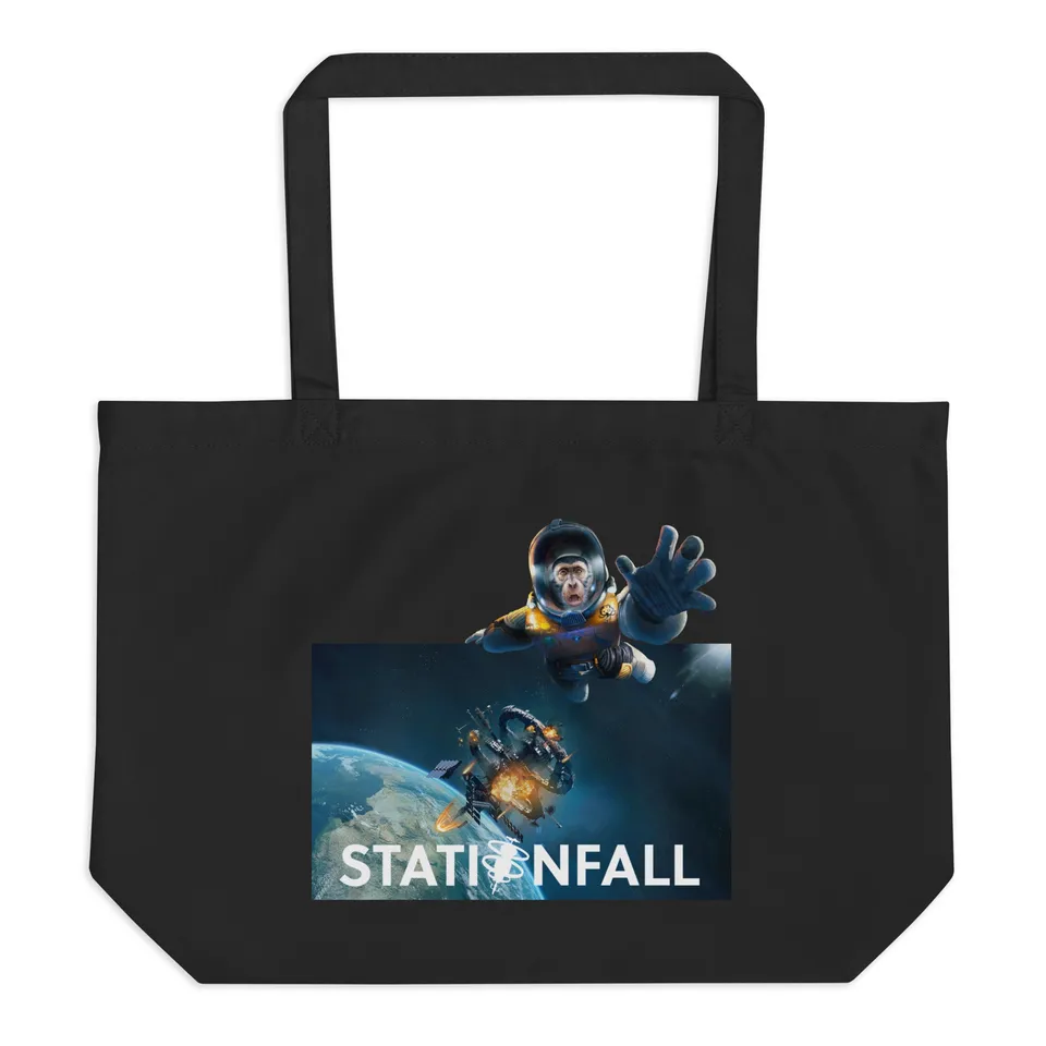 ION Games Stationfall borsa tote cotone bio large giochi