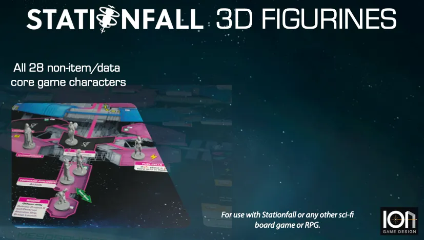 ION Games Stationfall miniature personaggi 3D