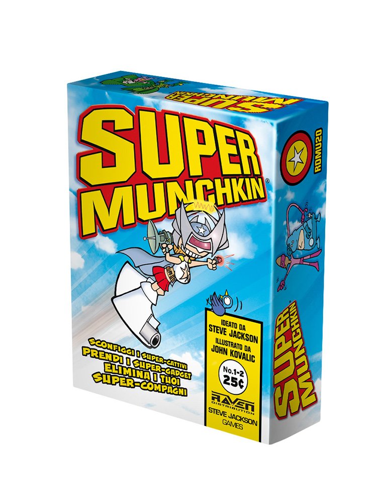 Raven Edizioni Super Munchkin gioco da tavolo supereroi